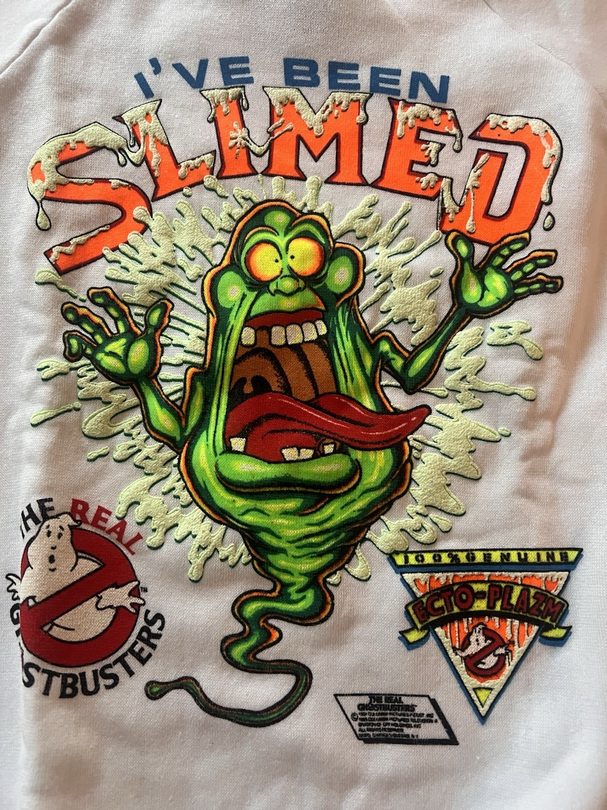 Vintage 80’s Ghostbusters Screen Graphic Sweatshirt Size 14-16 Kids Authentic