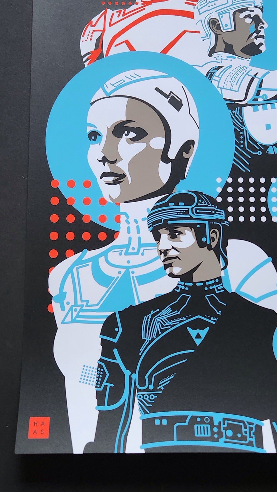 1982 Aesthetic – Tron UV reactive Poster By Danny Haas ￼