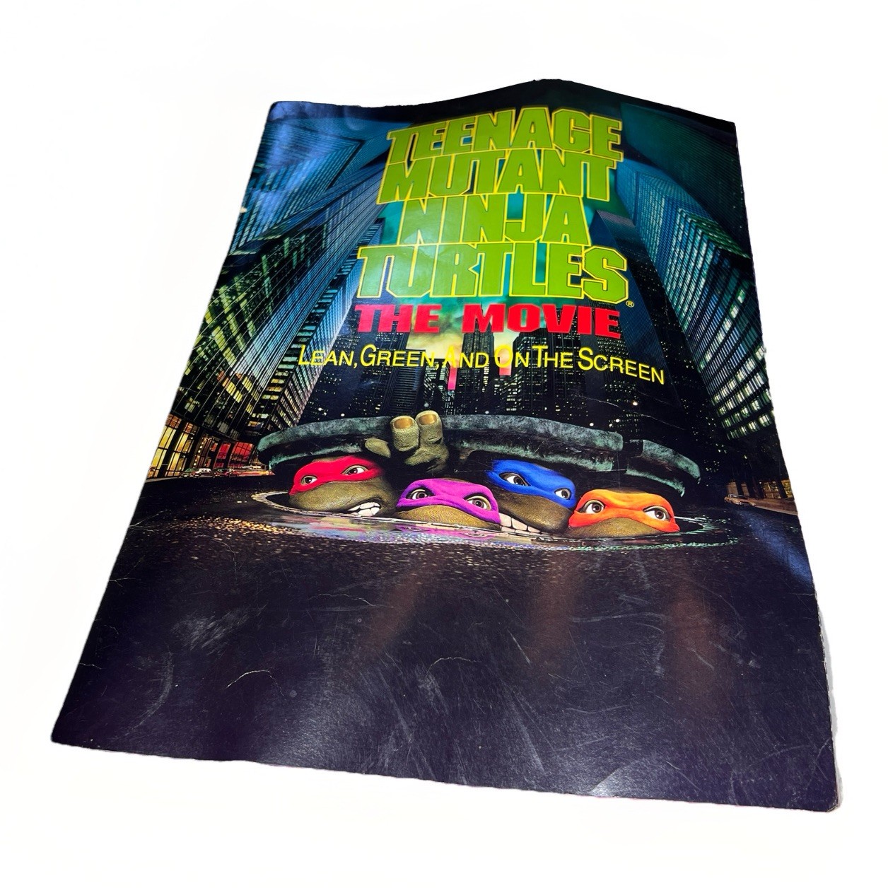 Vintage 1990 Teenage Mutant Ninja Turtles the Movie Poster Book Imperfect