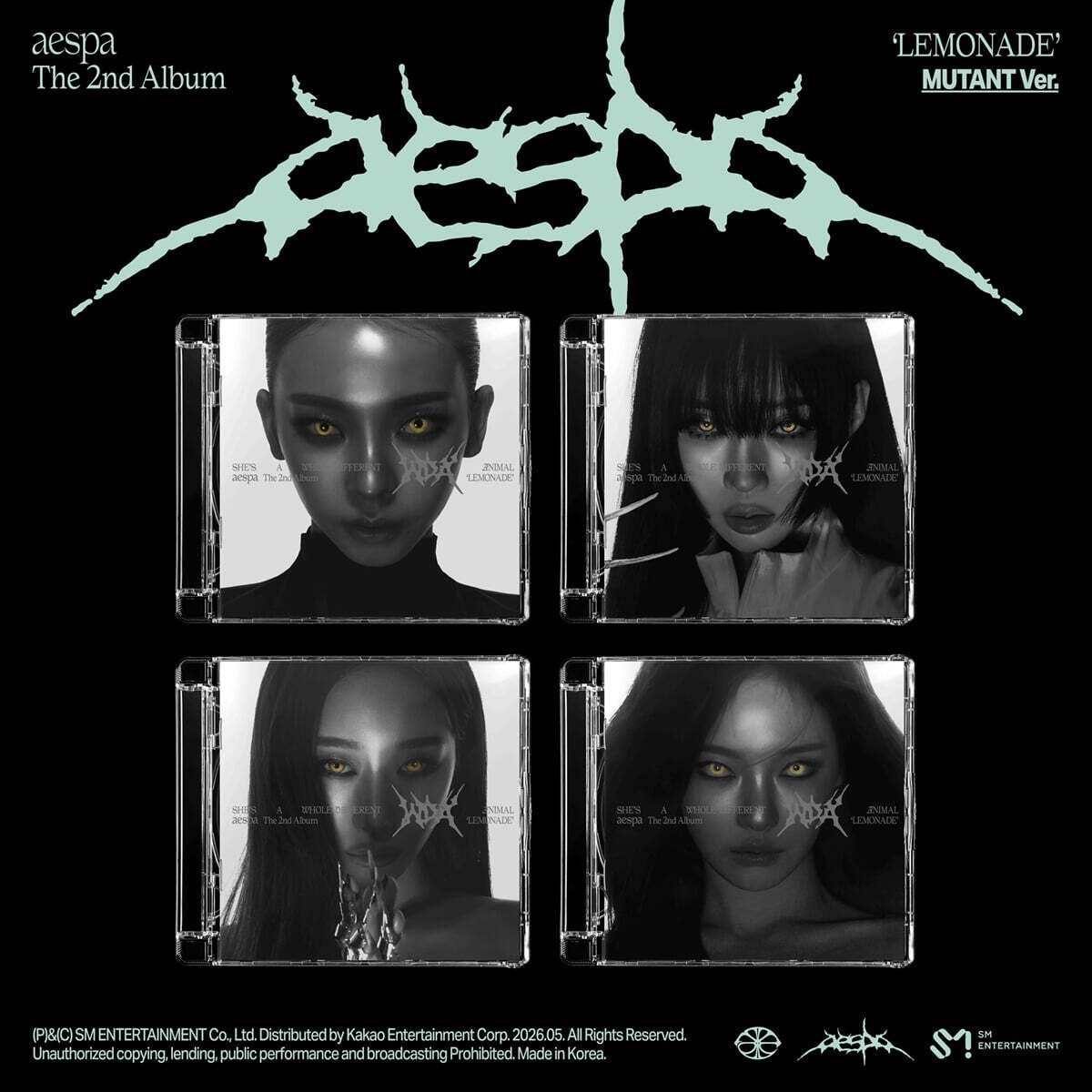 [PRE-ORDER] AESPA THE 2ND ALBUM ‘LEMONADE’ MUTANT VER.
