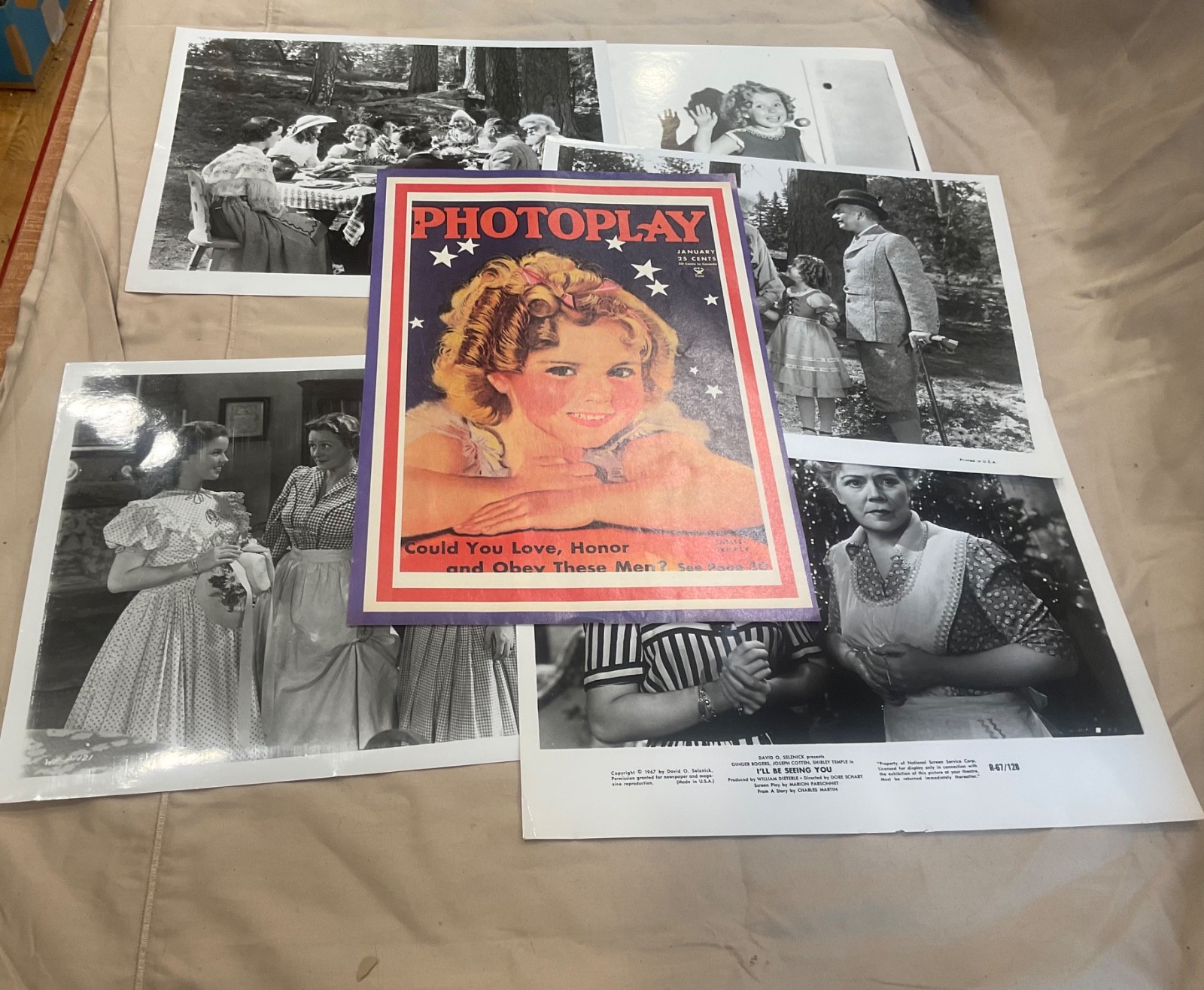 SHIRLEY TEMPLE 8 x 10. Movie Still Photos + photoplay cover lot
