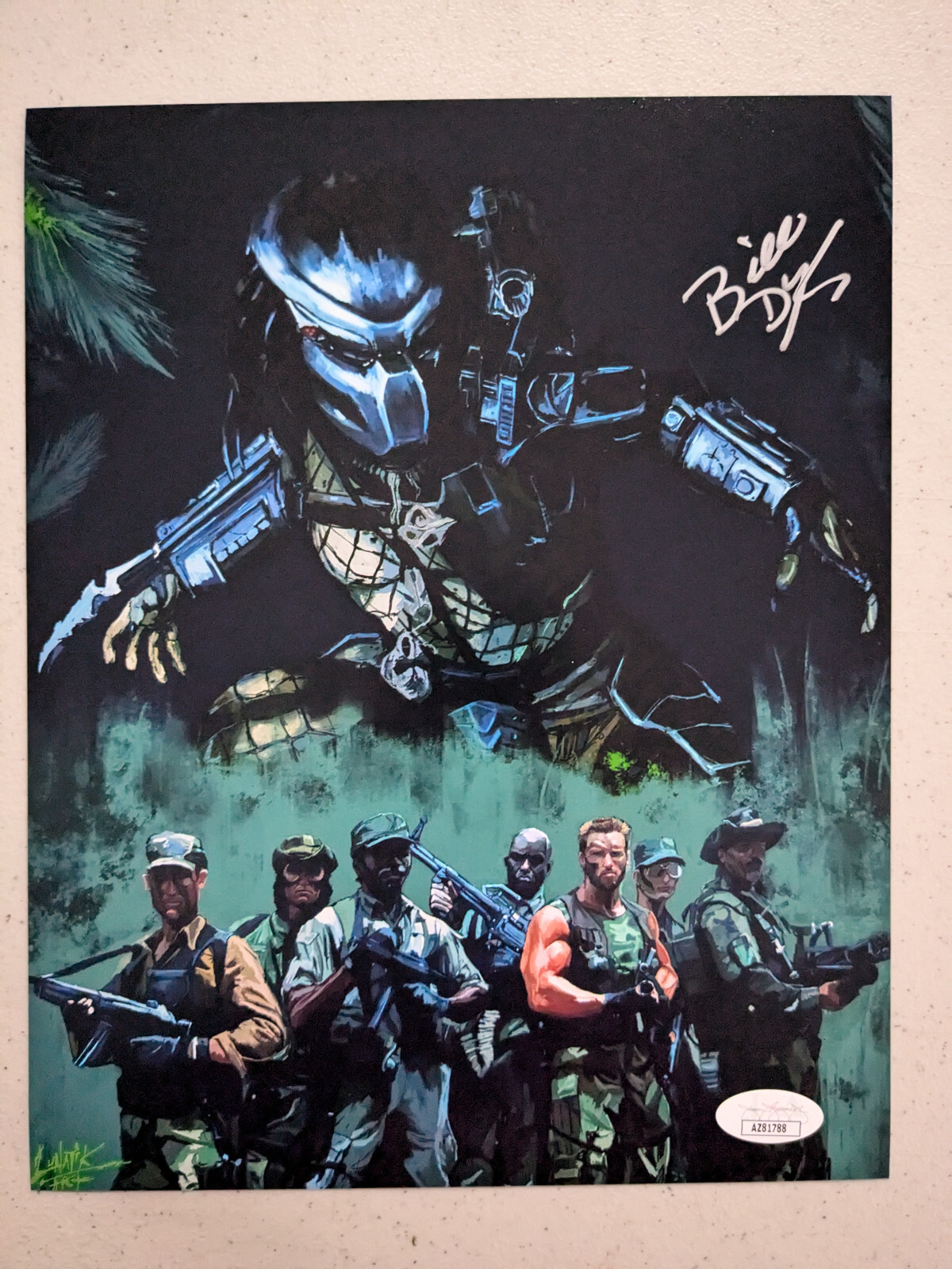 BILL DUKE Signed Predator 8×10 Photo Sgt. Mac Eliot Autograph JSA COA A