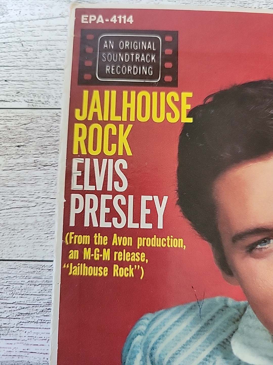 Jailhouse Rock Elvis Presley Sleeve ONLY Replacement EPA-4114 MGM RCA 45 EP USA