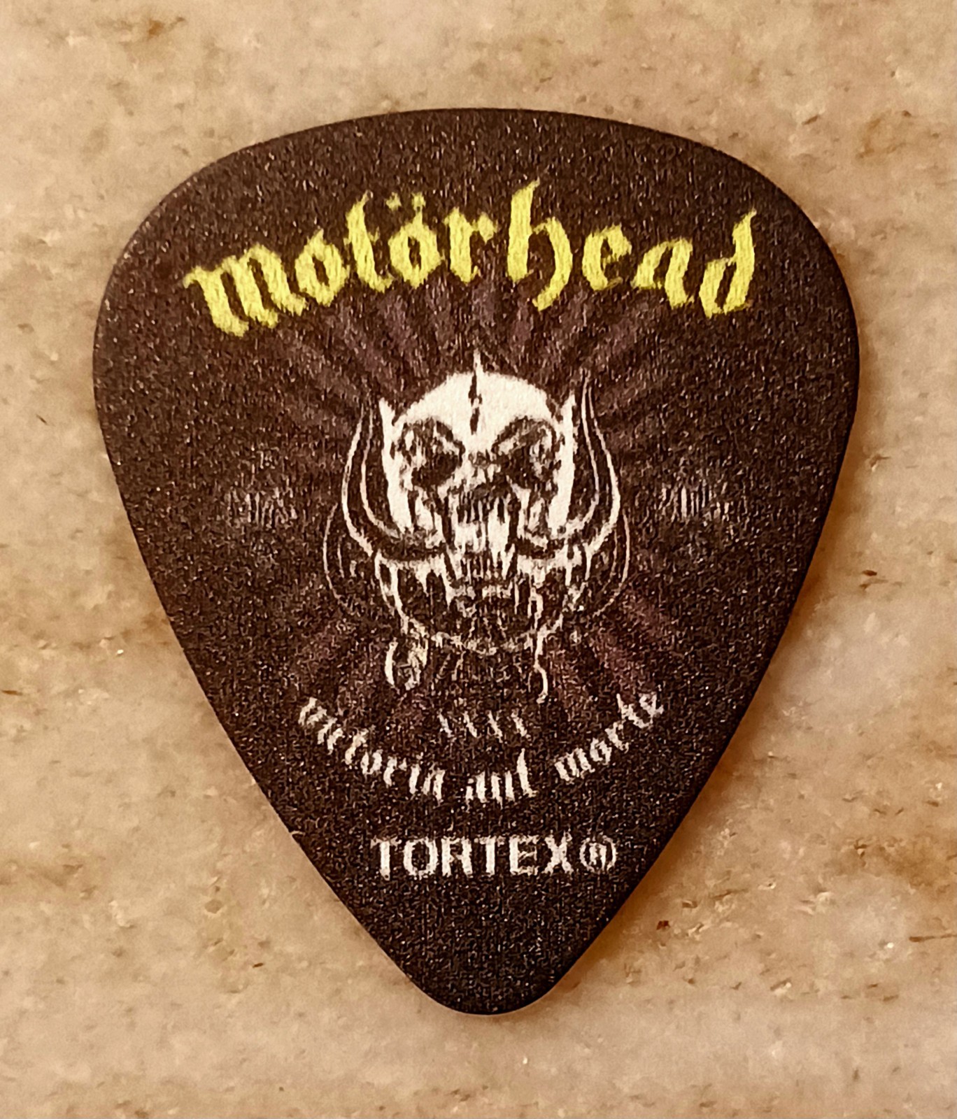MOTORHEAD – Mikkey Dee / Authentic and Original 2015 Official Tour Guitar Pick