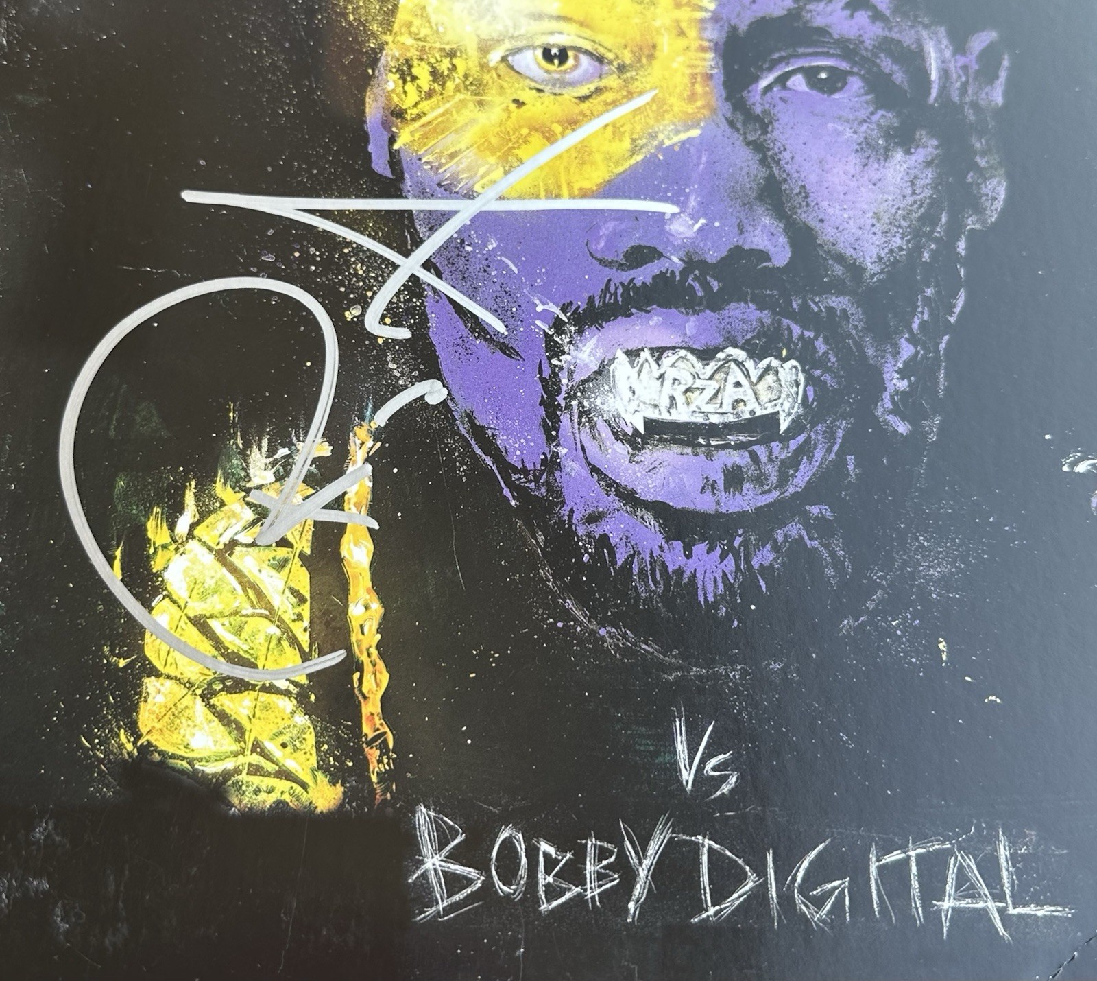 RZA SIGNED VINYL RECORD WU TANG CLAN RACC TRUSTED FOUNDERS HALL OF FAME B