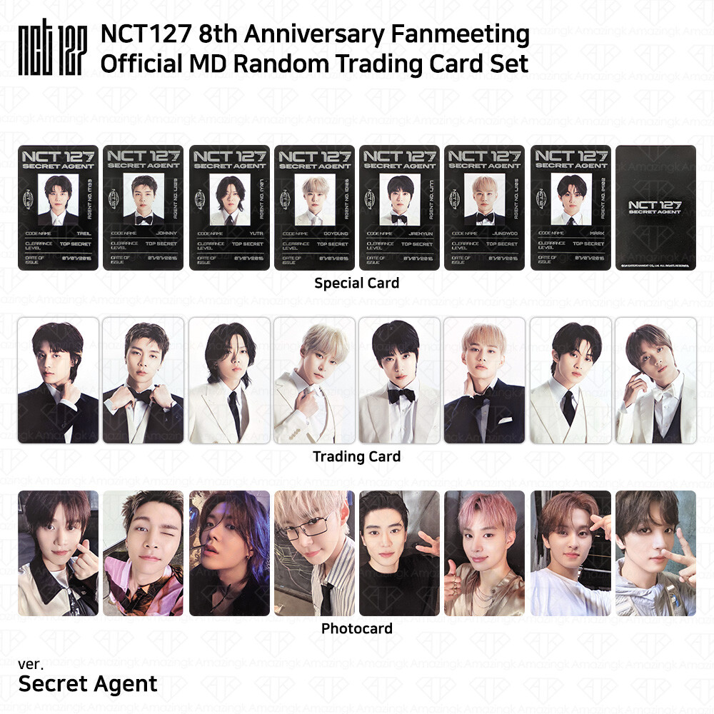 NCT127 8th Anniversary Fanmeeting Official MD Random Trading Card Set Photocard