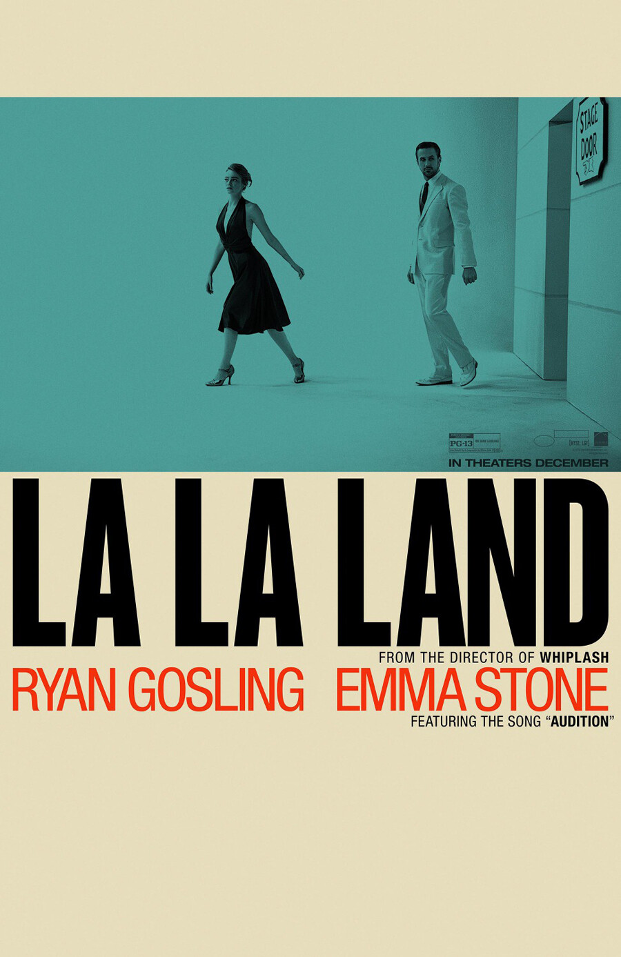 LA LA LAND MOVIE POSTER 1 Sided ORIGINAL Mini Sheet Version B 13×20 EMMA STONE