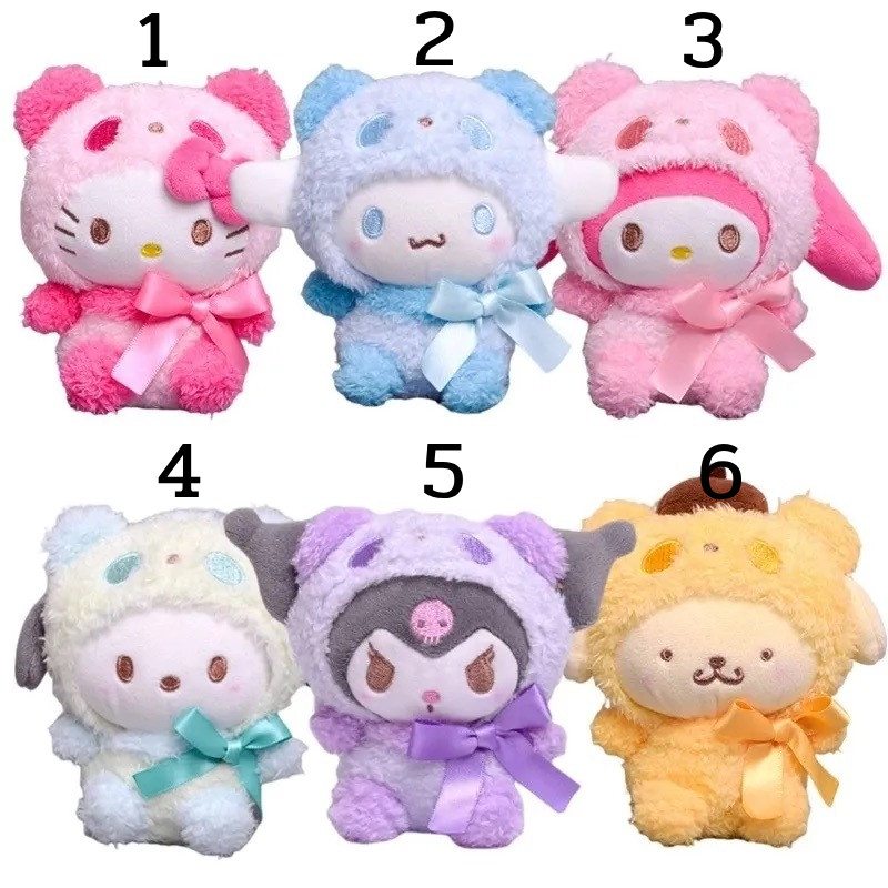 Plush Kawaii Sanrio Japan Character KPop Snap Hook Keychain for Bags