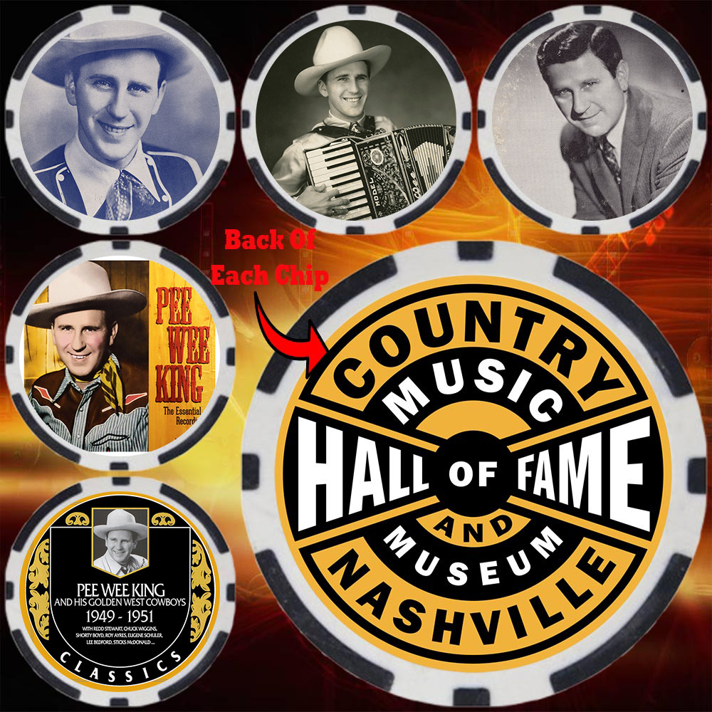 PEE WEE KING #2 – COUNTRY MUSIC HALL OF FAMER – COLLECTABLE COIN SET (5)