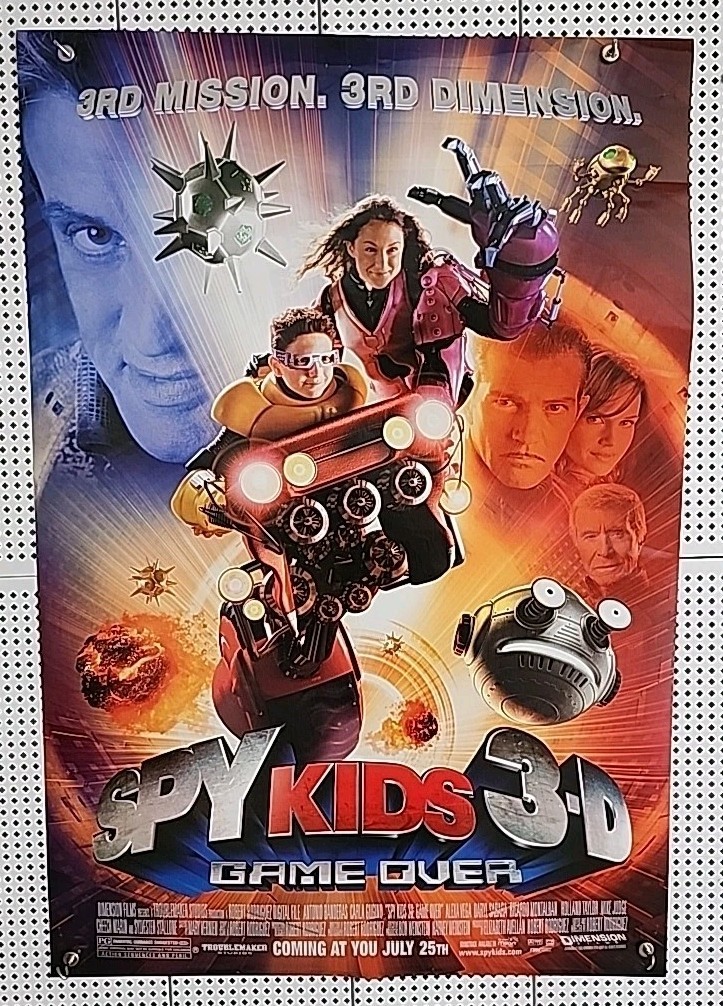 Spy Kids 3-D Original Video Release Poster 26 x 40