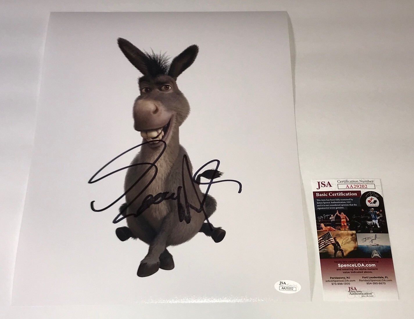 EDDIE MURPHY Signed SHREK 11×14 Photo Autograph JSA COA