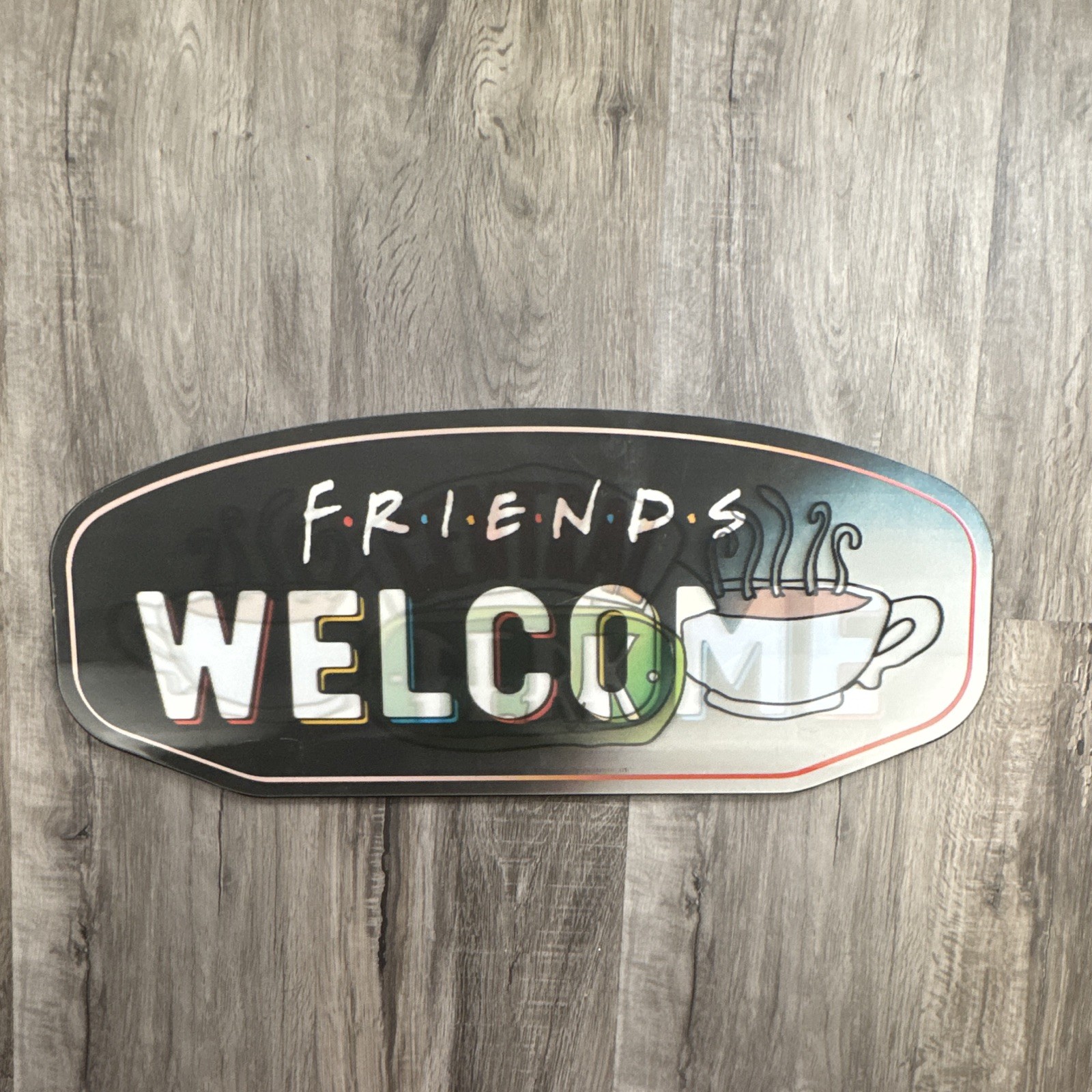 Friends Central Perk “Welcome” Decorative Wall Sign/Plaque Halo graphic