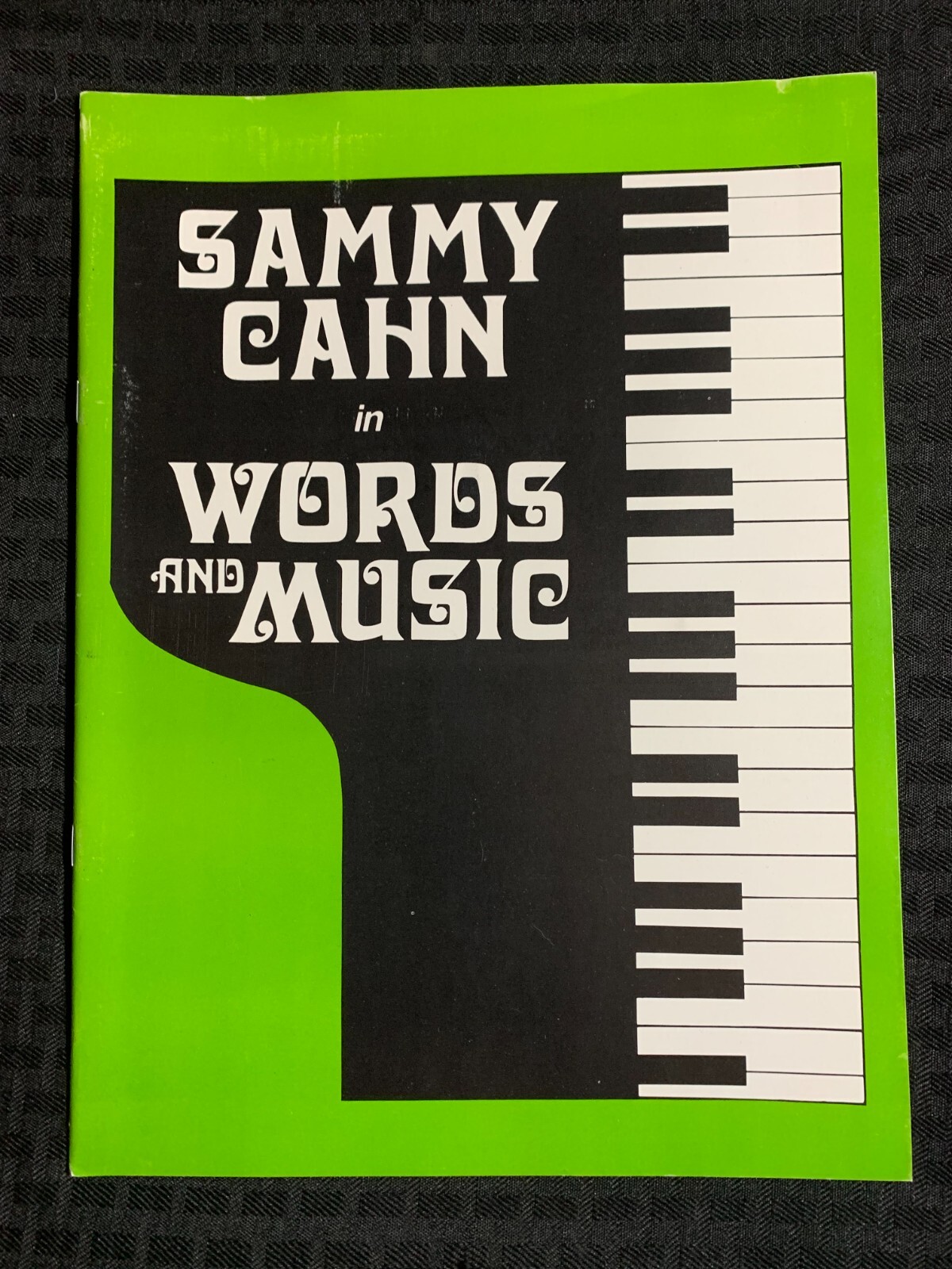Vintage SAMMY CAHN in Words and Music Souvenir Program FN- 5.5 Martha Danielle