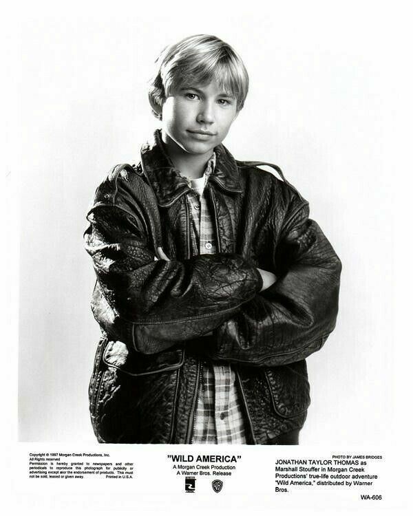 Jonathan Taylor Thomas Wild America in Leather Jacket Original 8×10 Photo 1997