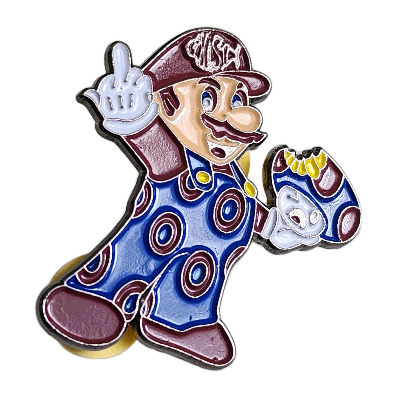 2014 Phish Logo Mario Parody Enamel Pin UV Reactive Festival