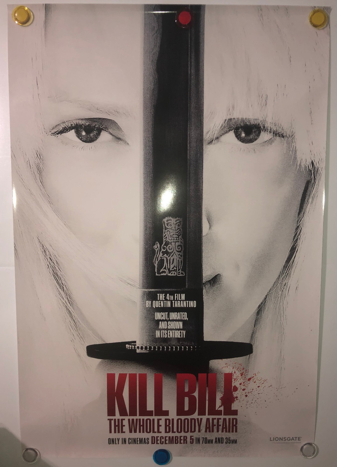 Kill Bill: The Whole Bloody Affair 27×40 D/S Original Movie Poster 2025 Rare
