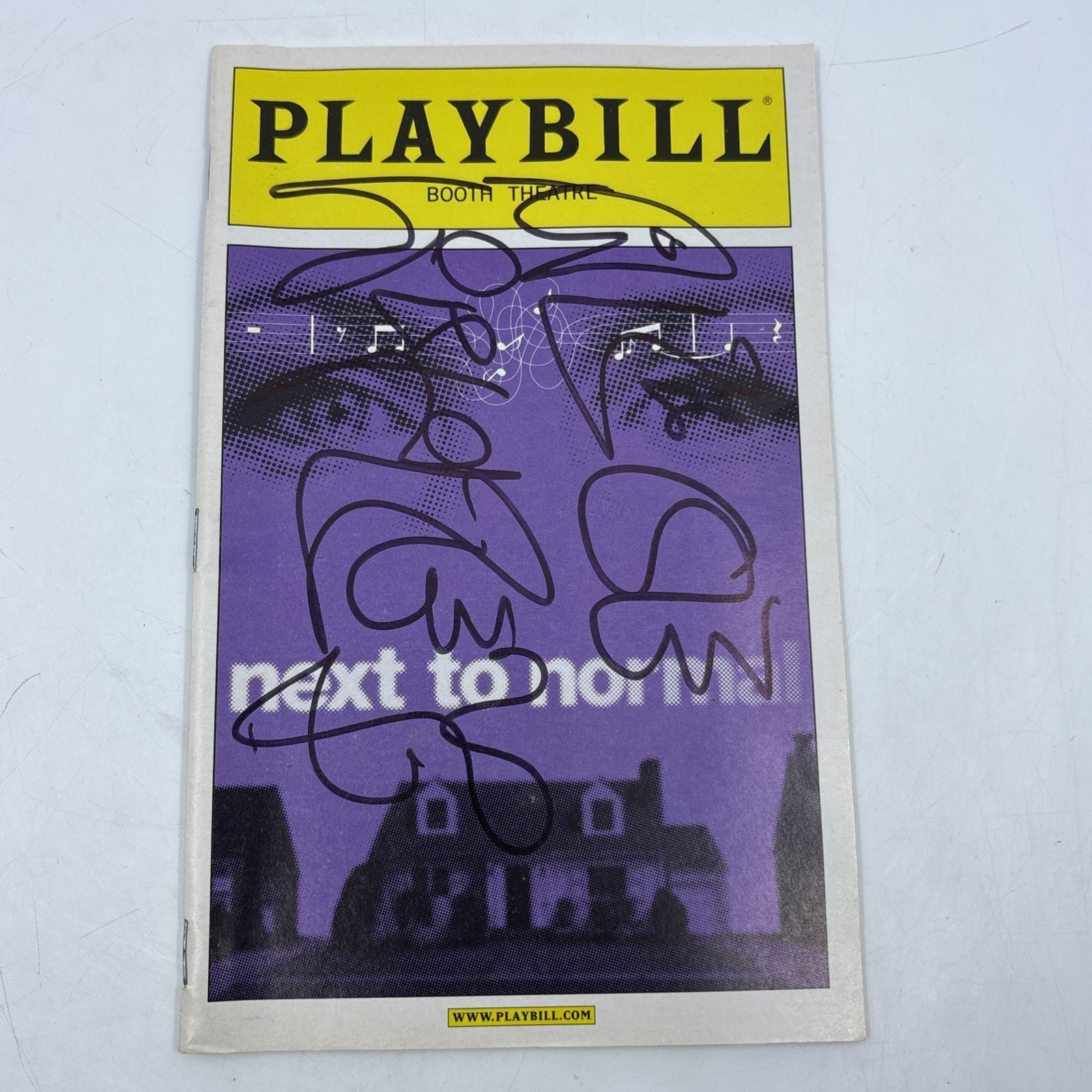 Next To Normal Broadway Bundle Signed Playbill Souvenir Book & Vocal Selections