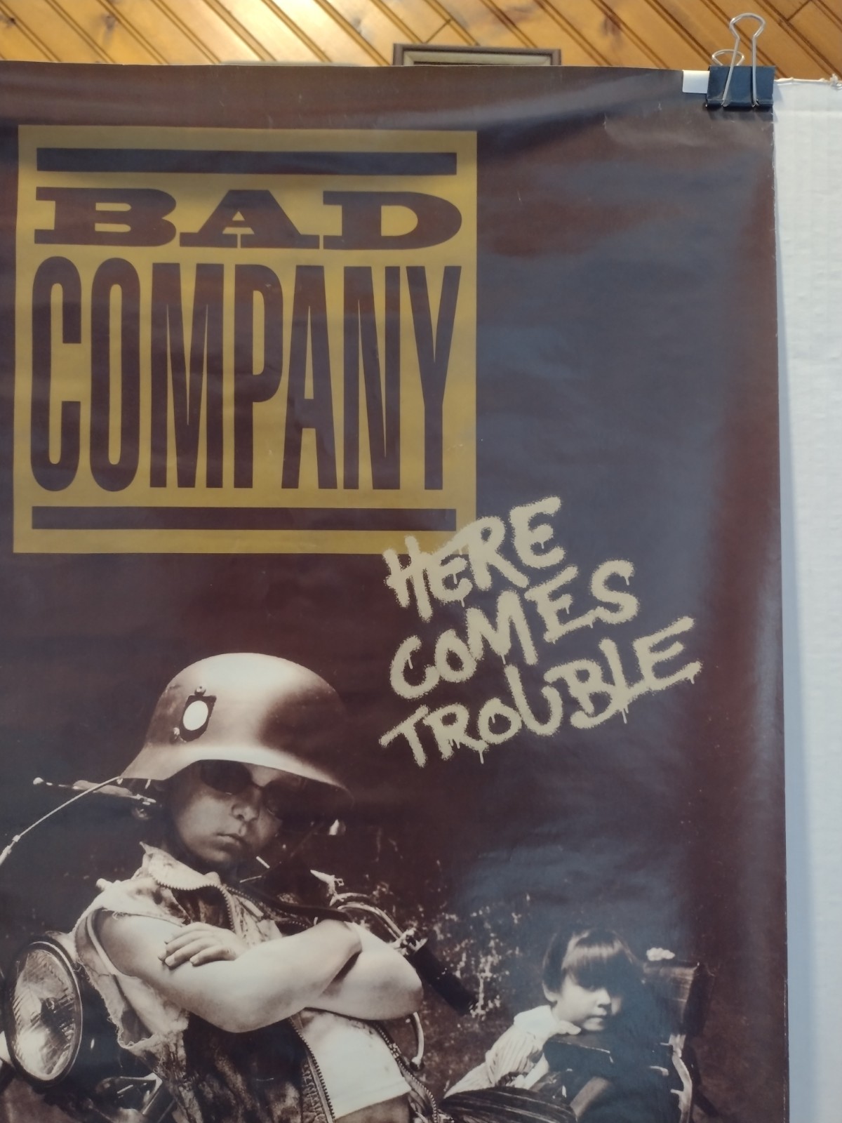 BAD COMPANY Here Comes Trouble ORIGINAL Promo Poster 1992