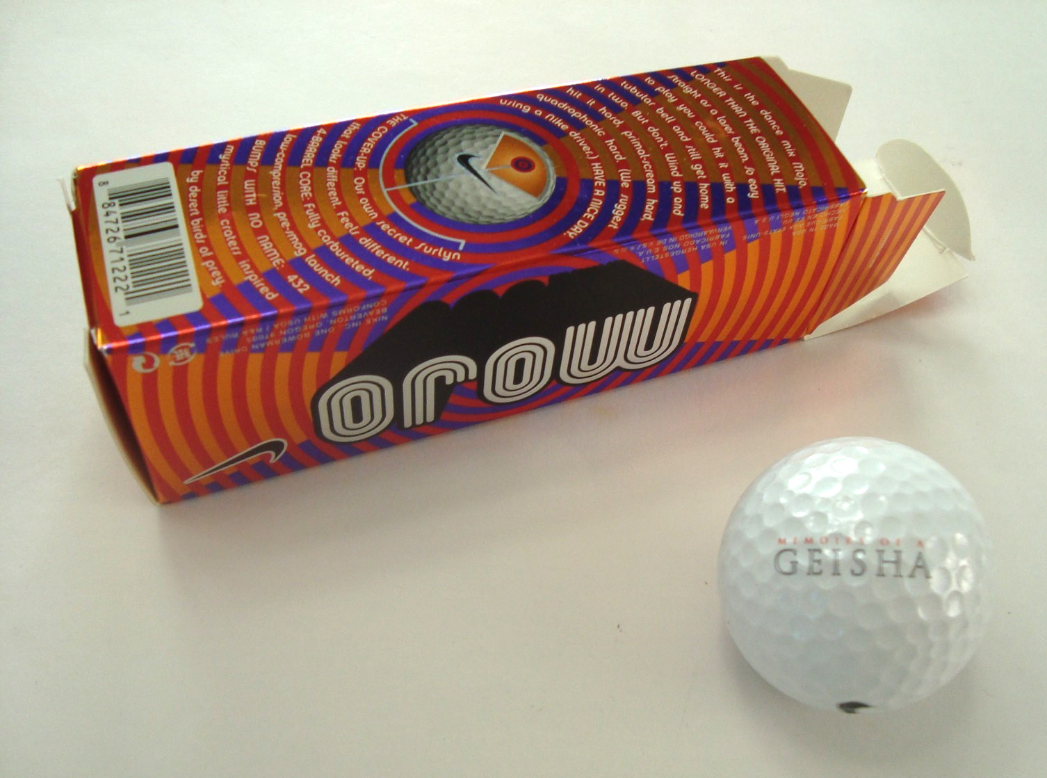 MEMOIRS OF A GEISHA (Sony Pictures, 2005) Movie Promo Nike Mojo golf ball sleeve