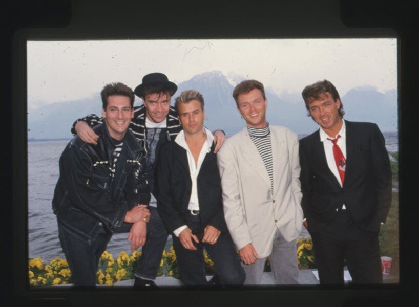 Spandau Ballet 1980’s New Romantic Wave Band Pose Original 35mm Transparency