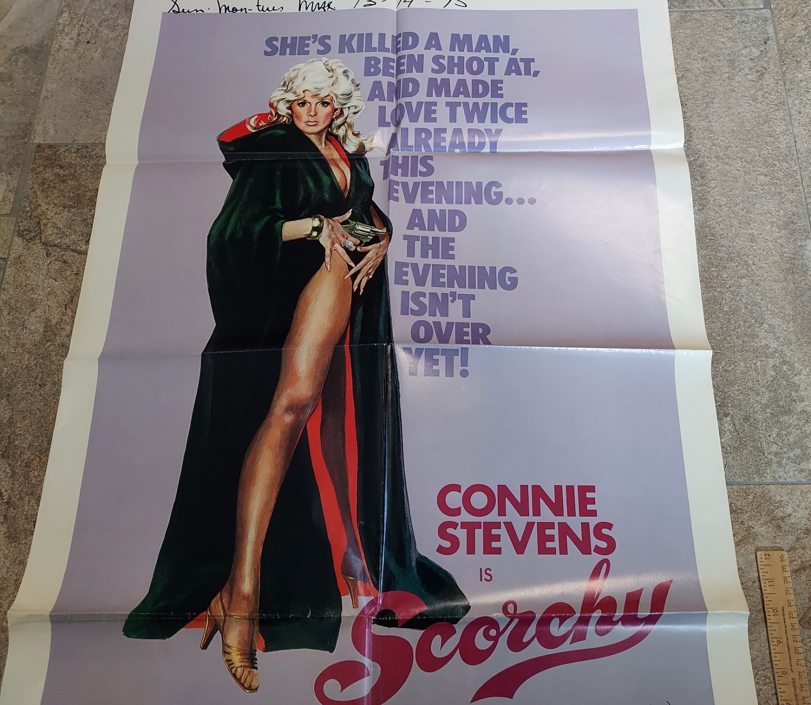 SCORCHY – Connie Stevens – ©1976 – MOVIE POSTER – 27 X 41 – listing #8624