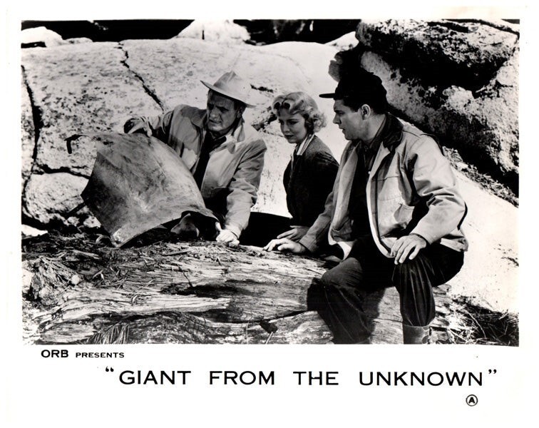 Giant from the Unknown Original Lobby Card Ed Kemmer Sally Fraser Find Old Armor