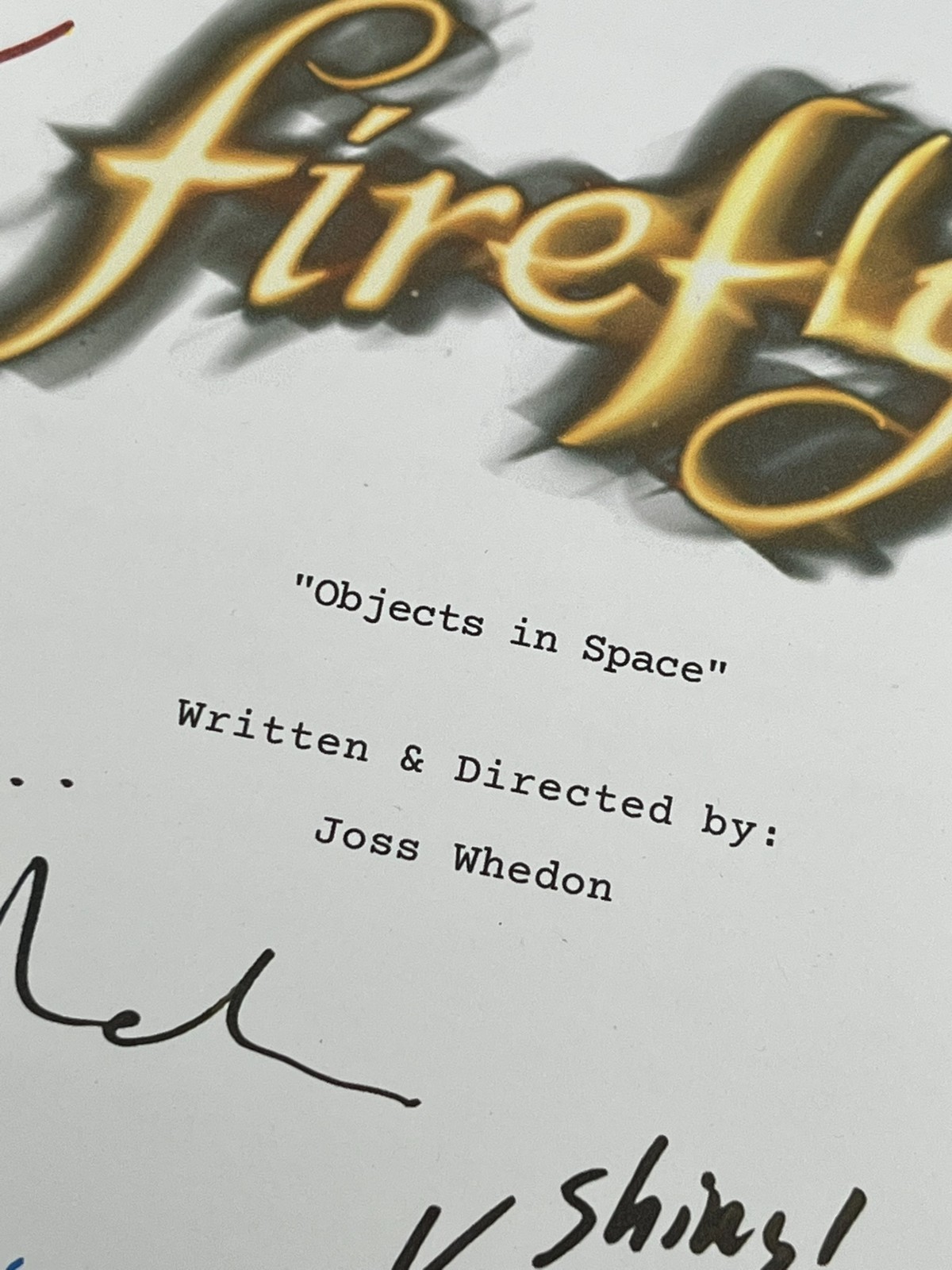Firefly & Serenity Script Bundle Signed- Autograph Reprints- 3 Scripts