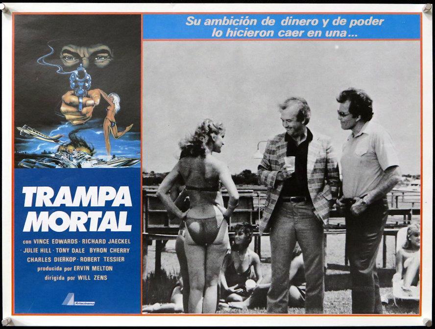 L661 THE FIX, Mexican Lobby Card, Vince Edwards, 1985