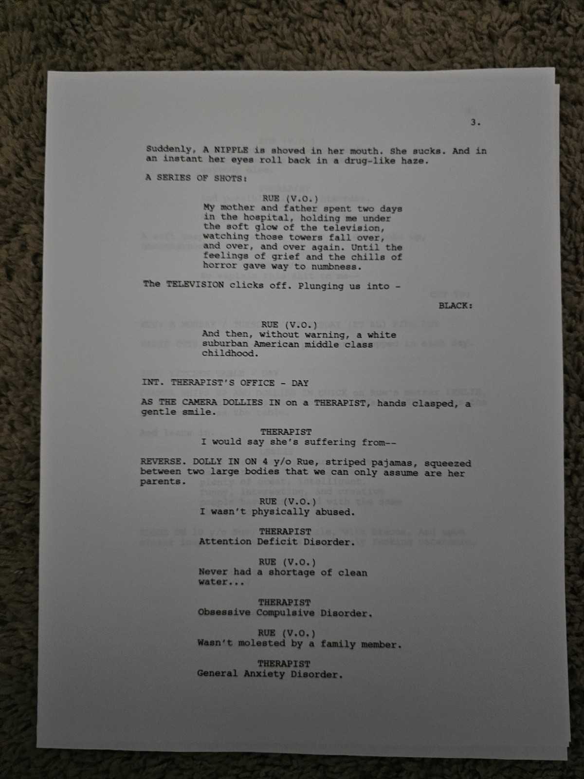 Zendaya SIGNED Euphoria Pilot Script – Zendaya Autograph – Euphoria Script