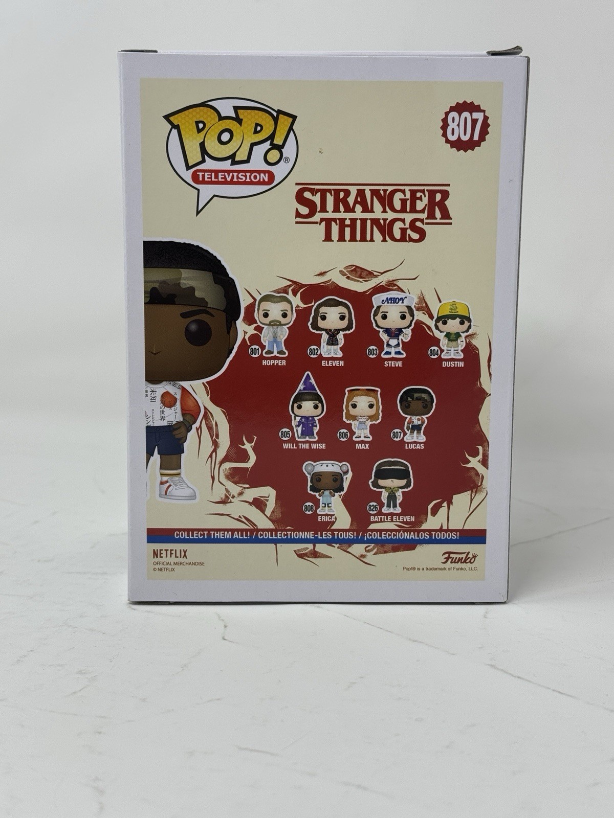 Caleb McLaughlin Stranger Things Signed Autograph Lucas Funko Pop 807 BAS COA