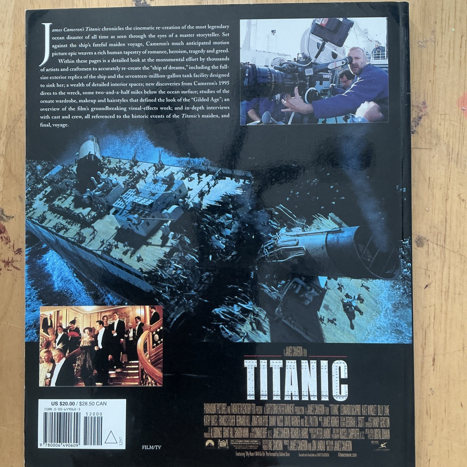 Titanic Movie Book by Cameron, Marsh, Kirkland