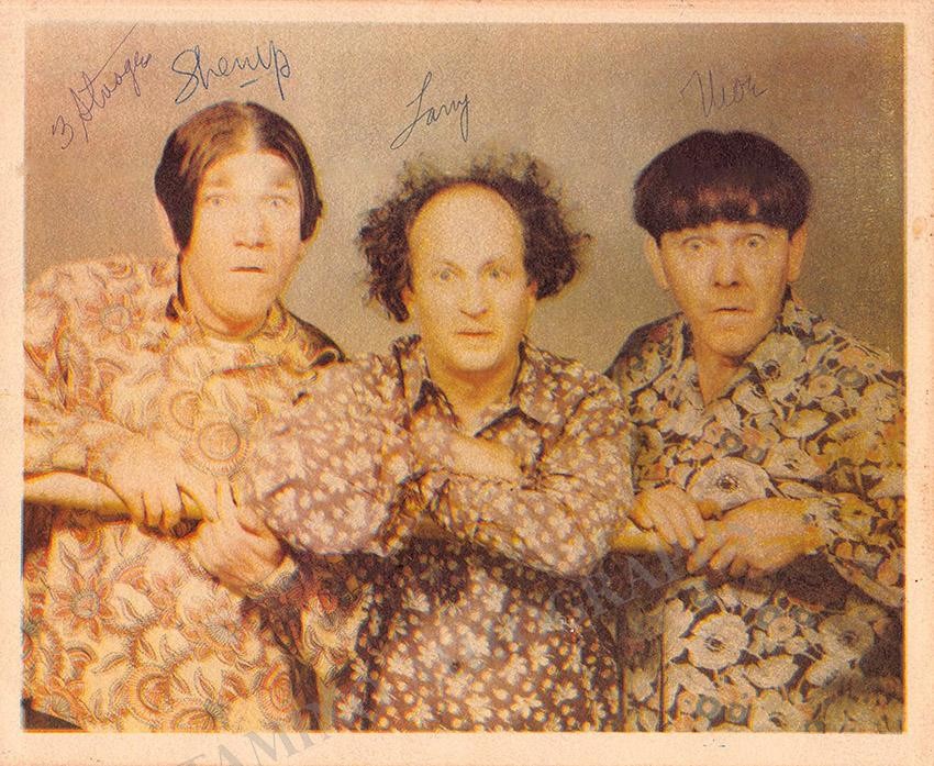 THE 3 THREE STOOGES TV SHOW CAST 8.5X11 SIGNED PHOTO AUTOGRAPH SIGNATURE REPRINT