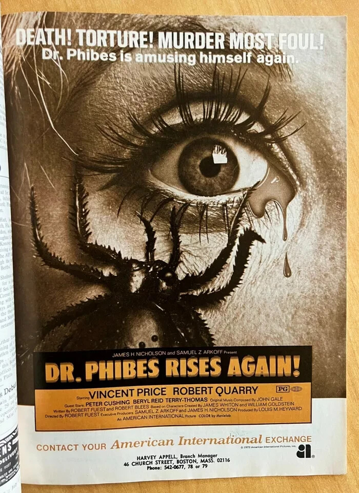 6 BOXOFFICE 1972 BAROMETER Deathmaster BILLY JACK Dr Phibes Rises Again JOE KIDD