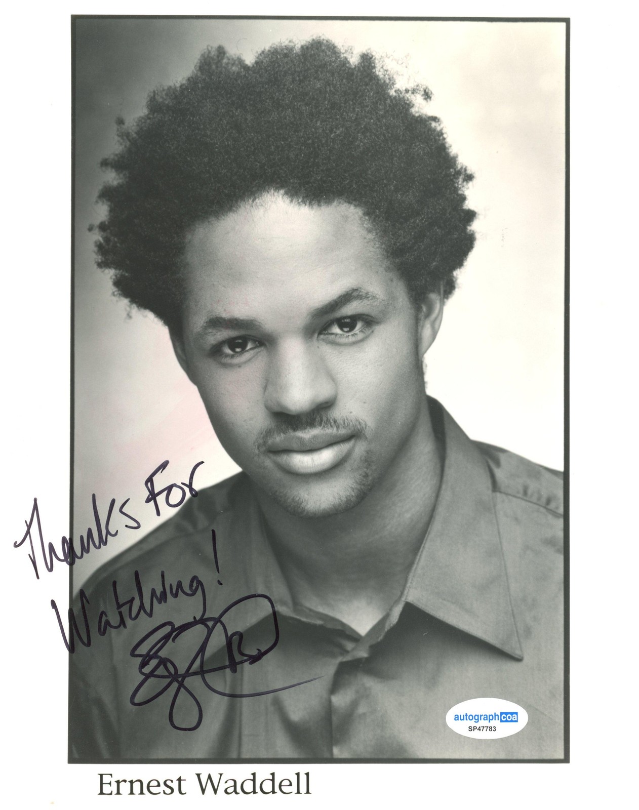 Ernest Waddell “The Wire” AUTOGRAPH Signed Autographed 8×10 Photo ACOA