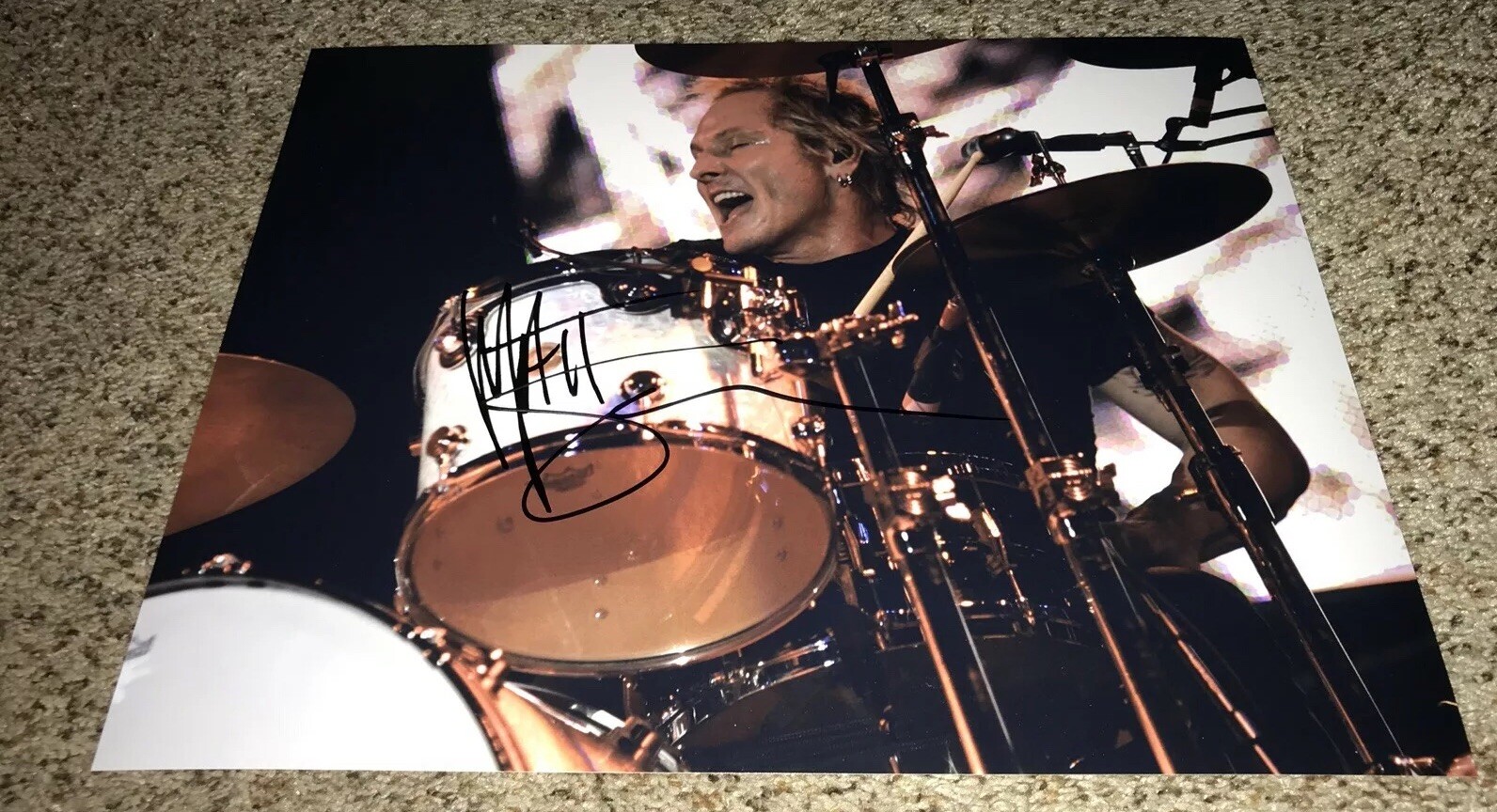 Matt Sorum Signed 11×14 Photo Drummer Guns N Roses with proof