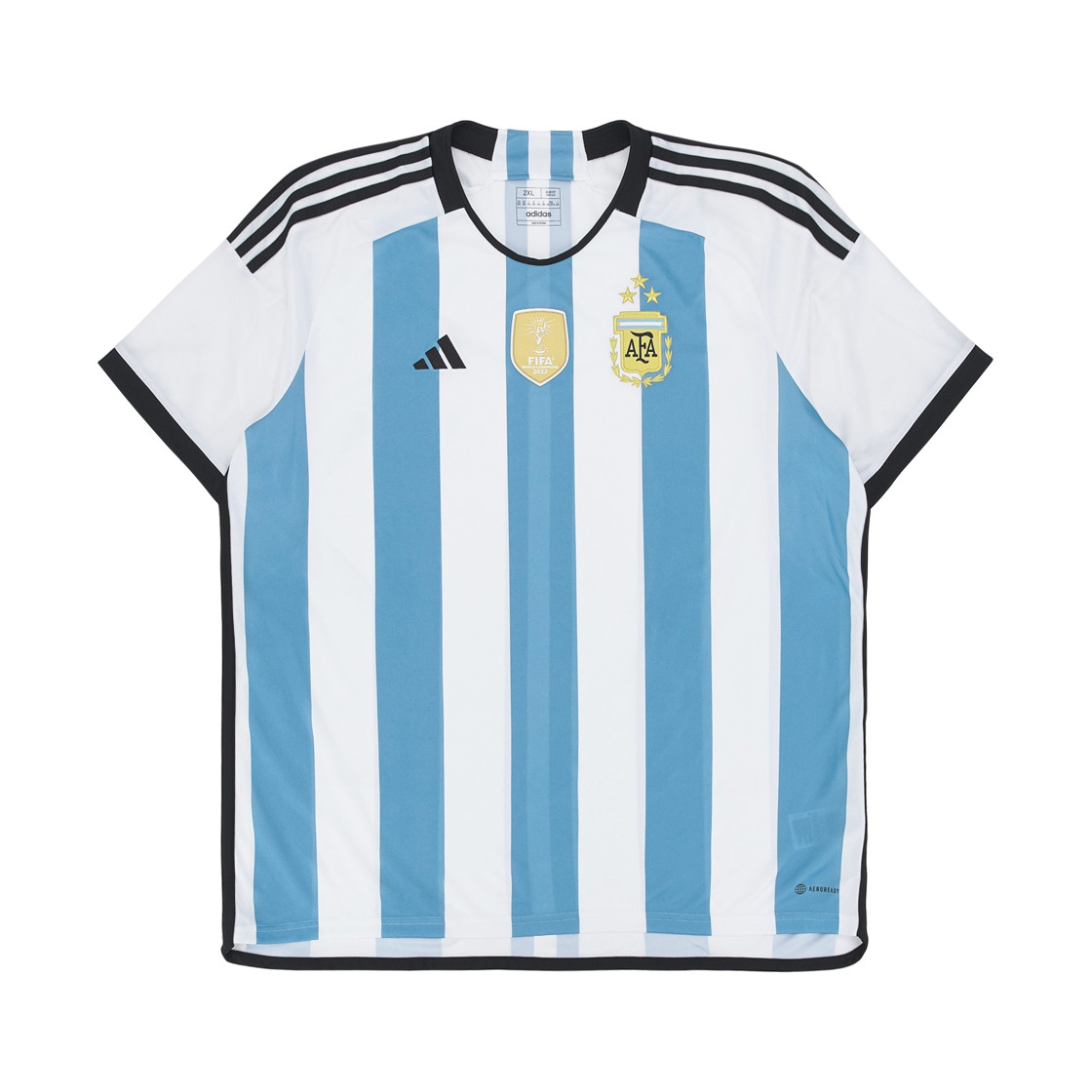Adidas Argentina Home Jersey 2022 Winners 3-Star White Light Blue – US Sizing