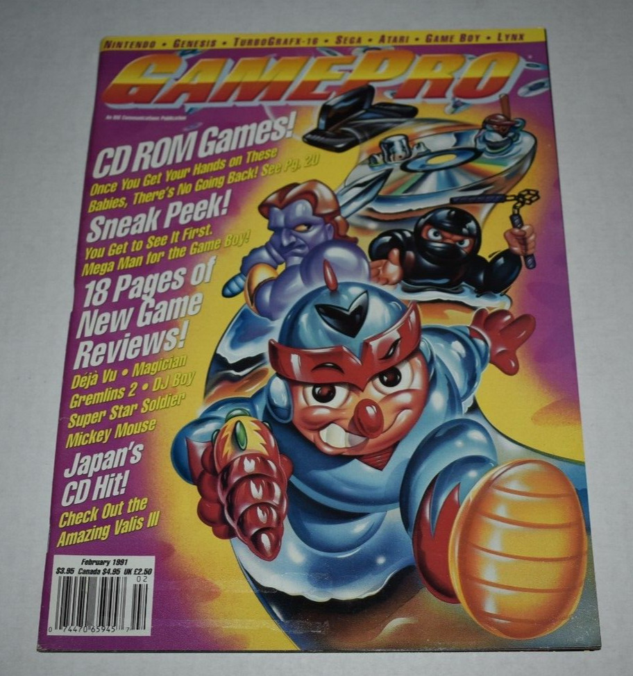 GAMEPRO #19 Feb 1991 Vintage Video Game Magazine