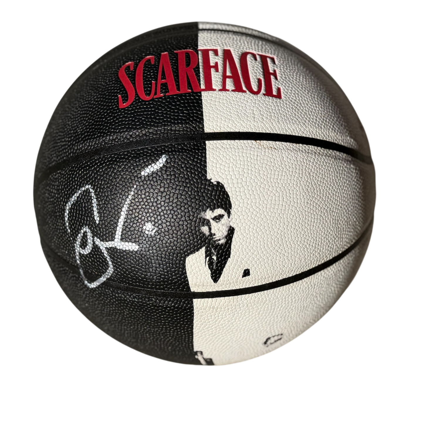 Al Pacino Signed Shoe Palace Scarface Basketball The World is Yours PSA Proof