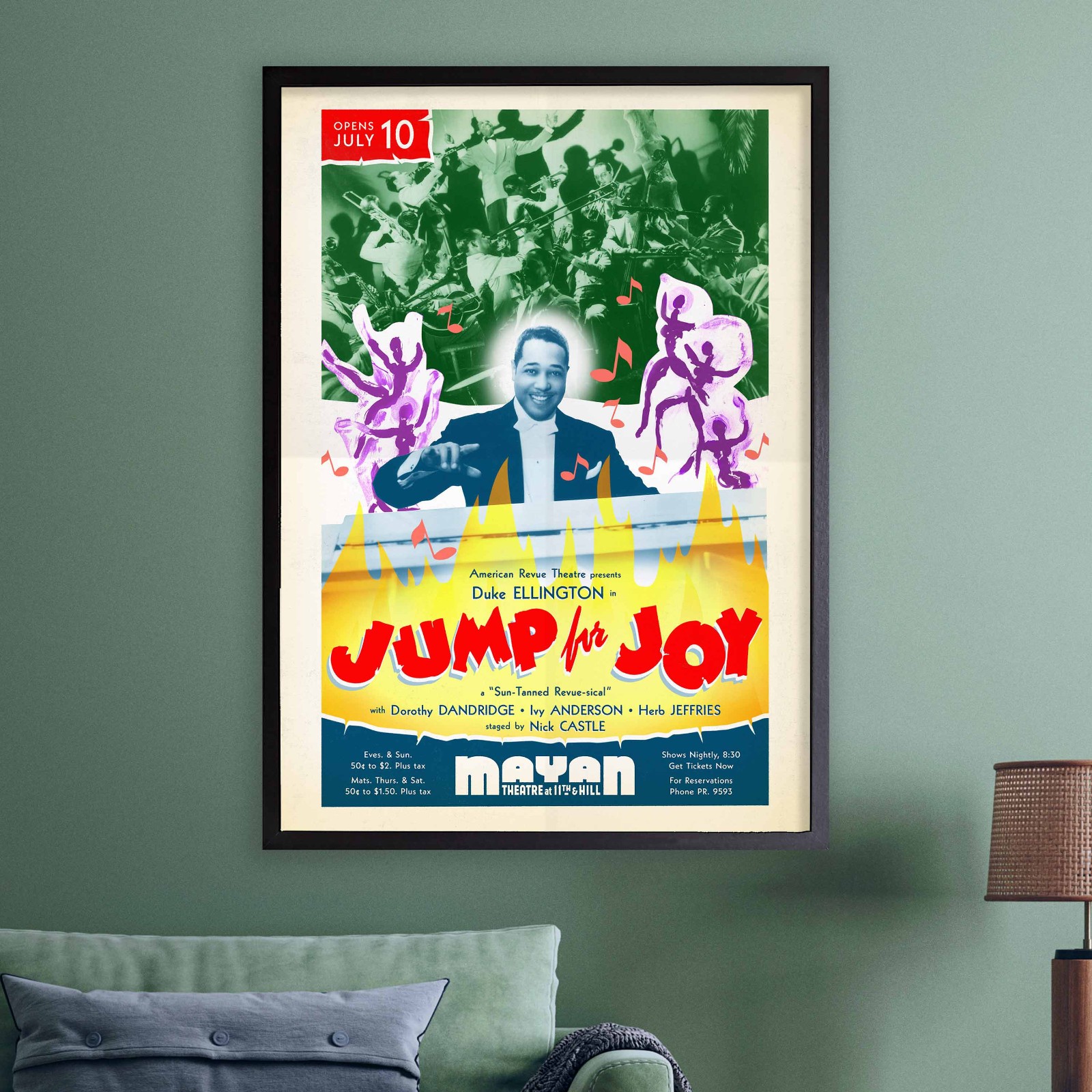 Duke Ellington jazz poster – Jump for Joy – Los Angeles – 1941