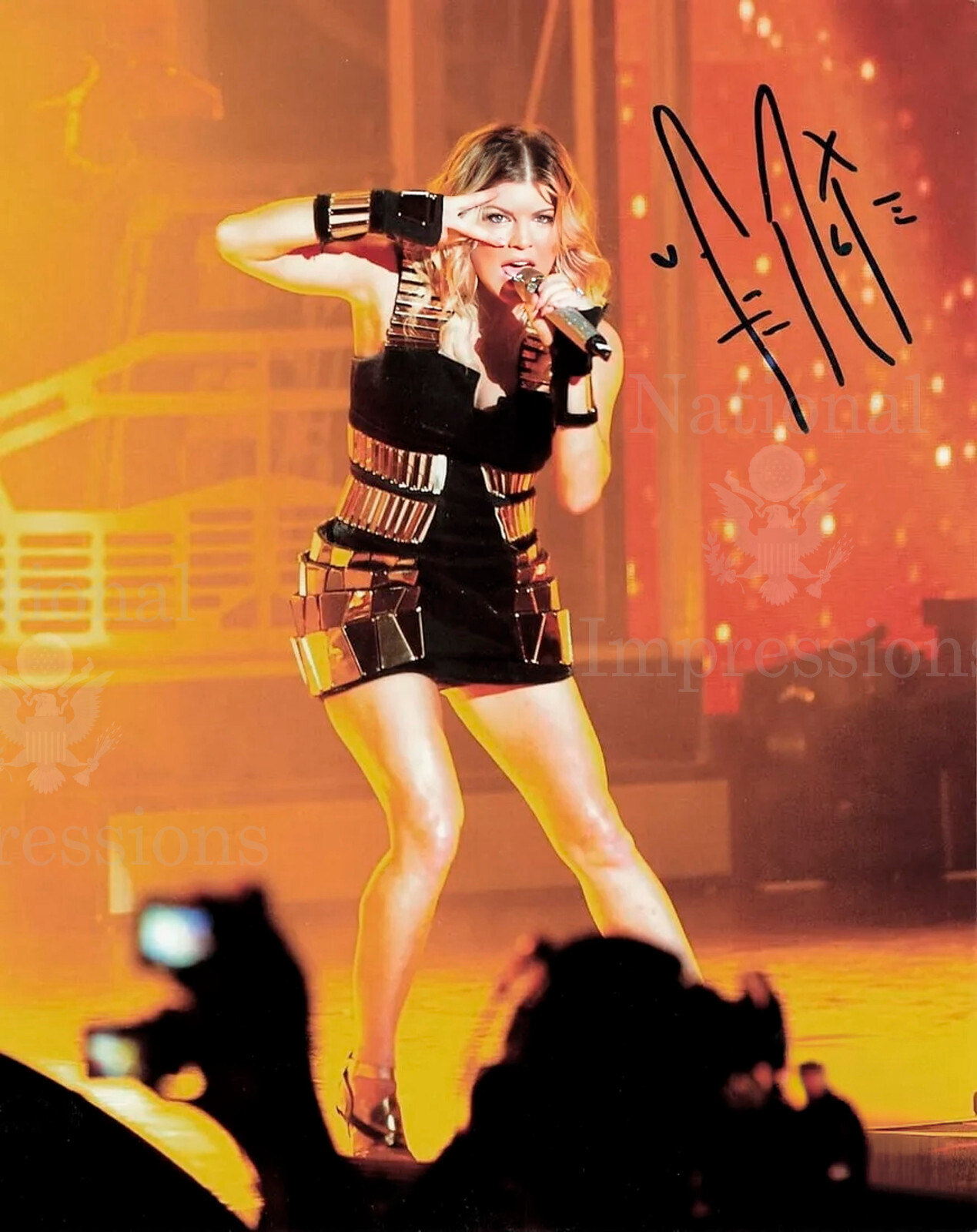 Fergie signed Photo 8×10 REPRINT Black eyed Peas