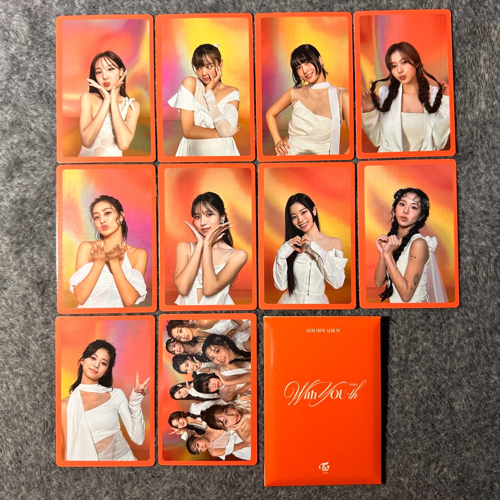 Twice 13th Mini Album With You-th Pre-Order 10 Pcs Photocards Set JYP Ent Kpop