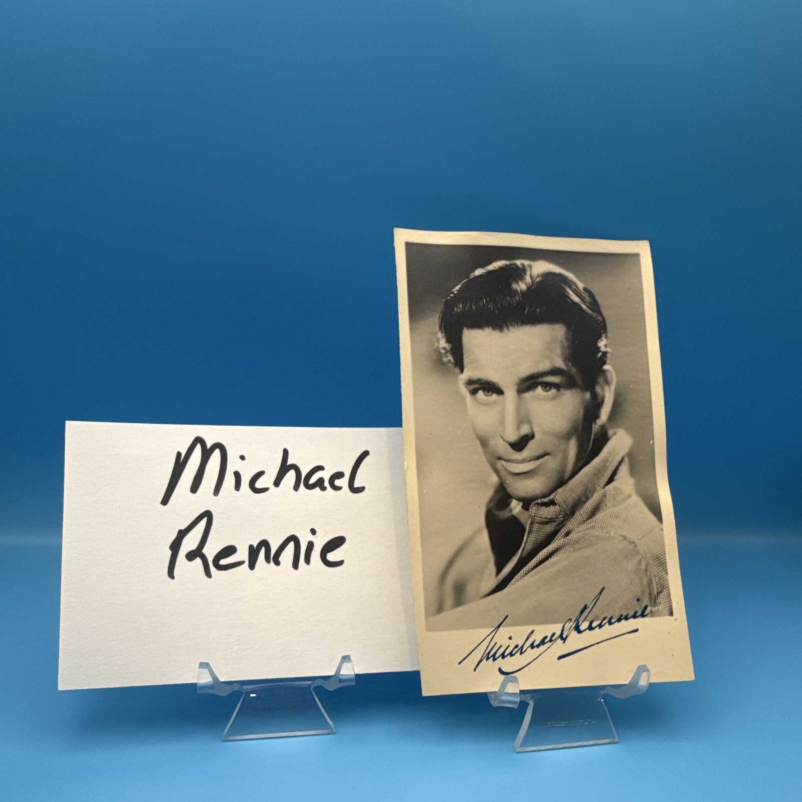 Michael Rennie Autographed photo