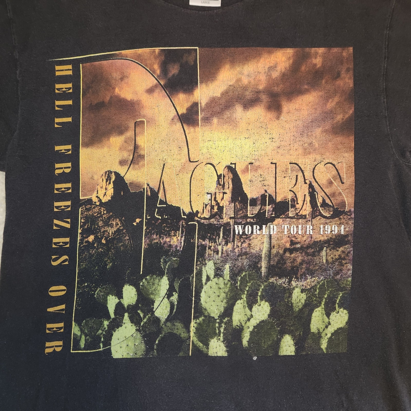 Vintage The Eagles 1994 Hell Freezes Over World Tour Concert Tee L Tulex Cotton