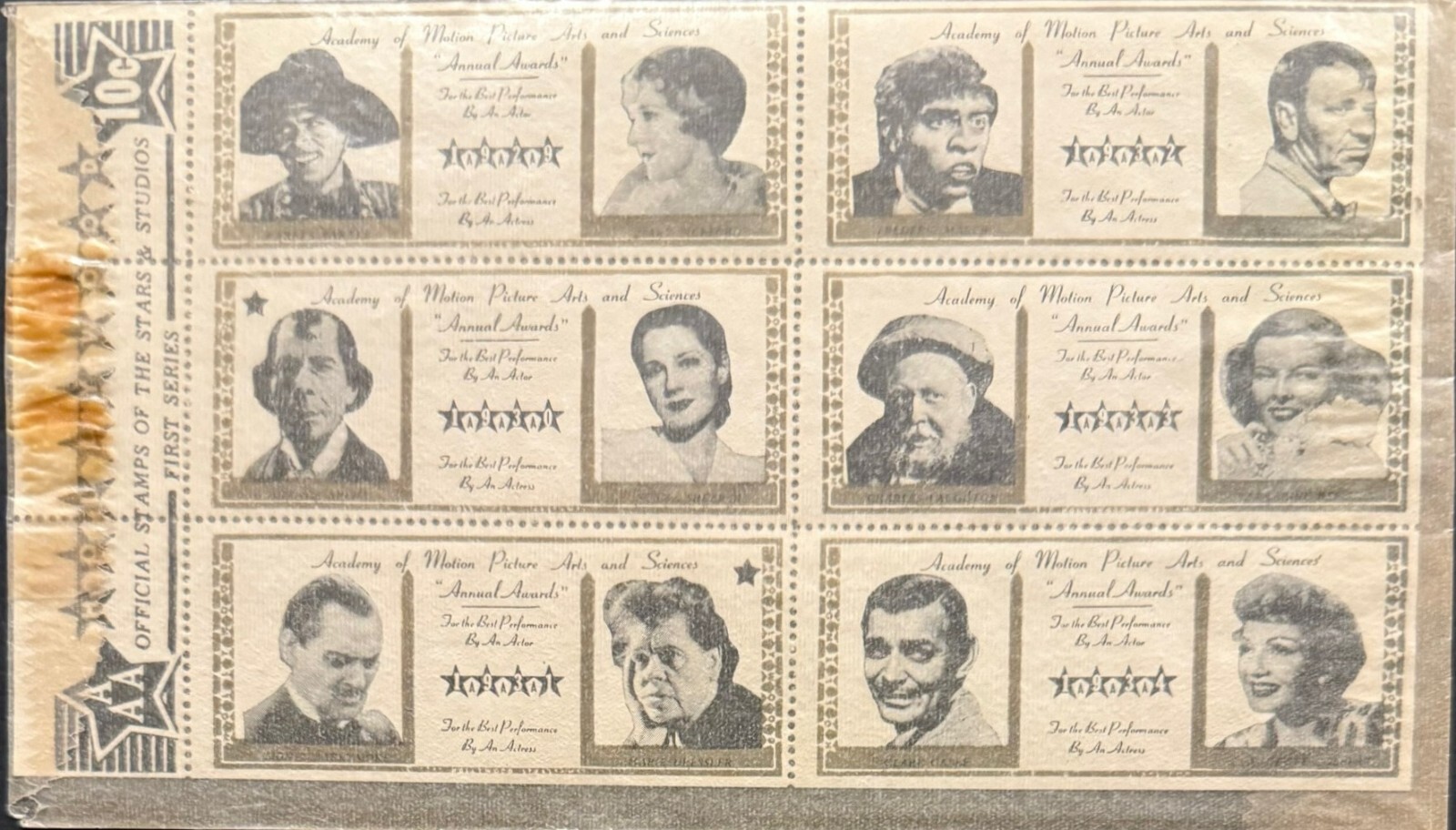 Vintage Official Stamps Of The Stars & Studios – Marked AAA First Series