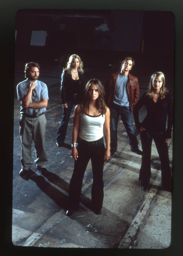Tru Calling Eliza Dushku Zach Galifianakis AJ Cook Cast Original Transparency