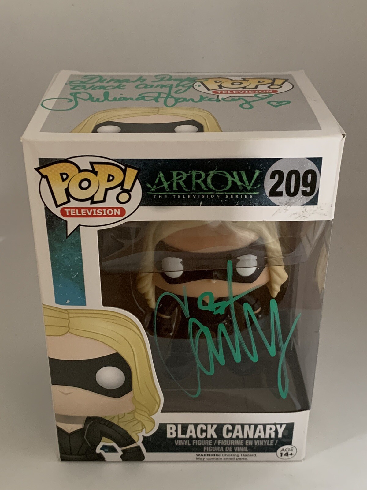 Funko Pop Arrow Black Canary Caity Lotz Juliana Harkavy Signed Autographed JSA