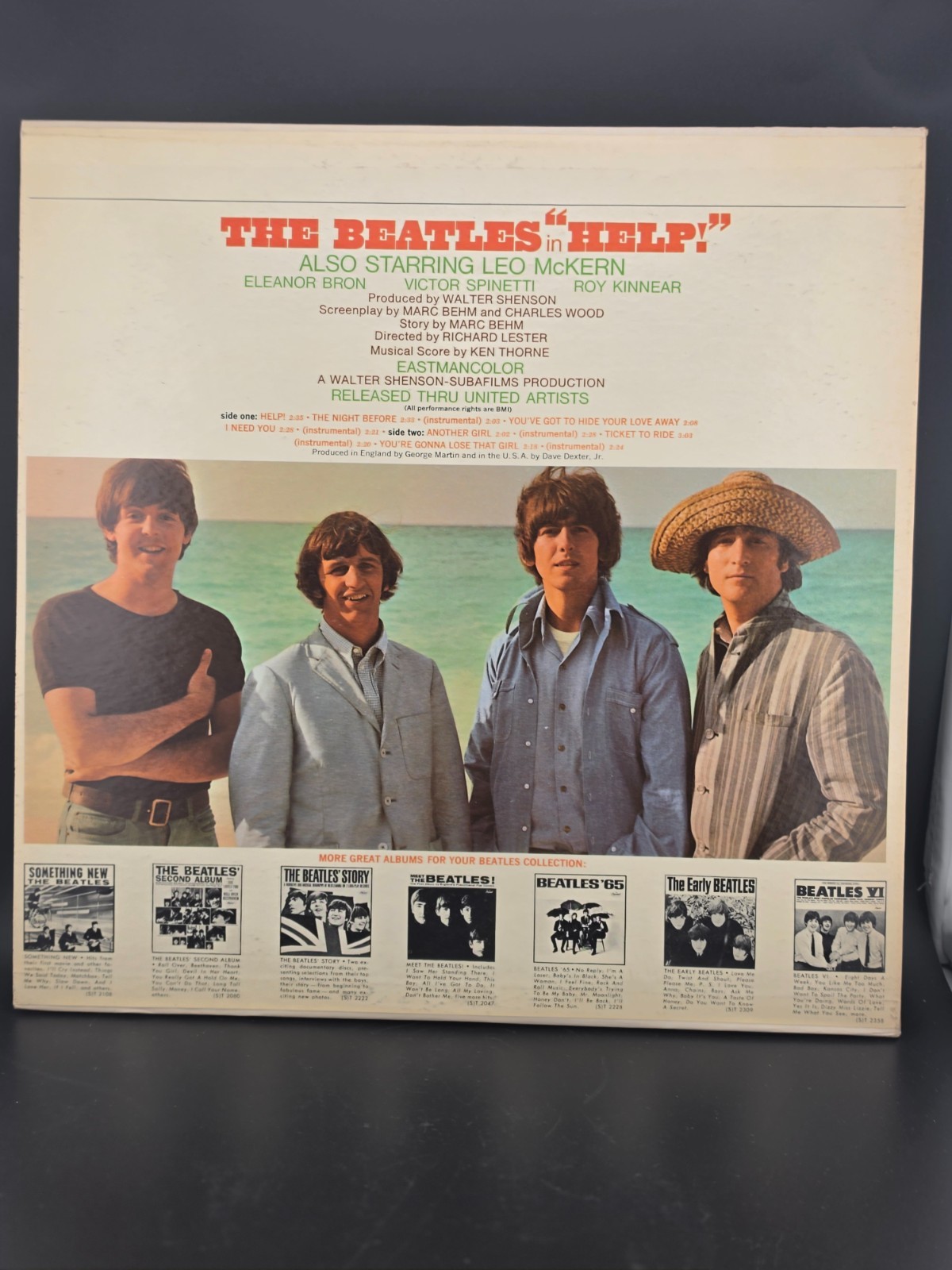 Beatles HELP! SMAS‑2386 Stereo Gatefold VG+ Vinyl VG Cover 1965 Capitol Sndtrack
