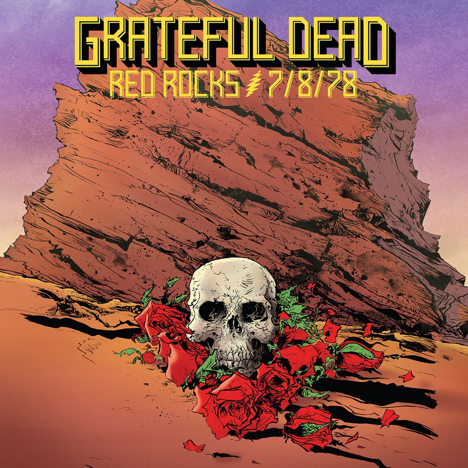 GRATEFUL DEAD Red Rocks Live Music Album Cover Replica Poster Photo Print