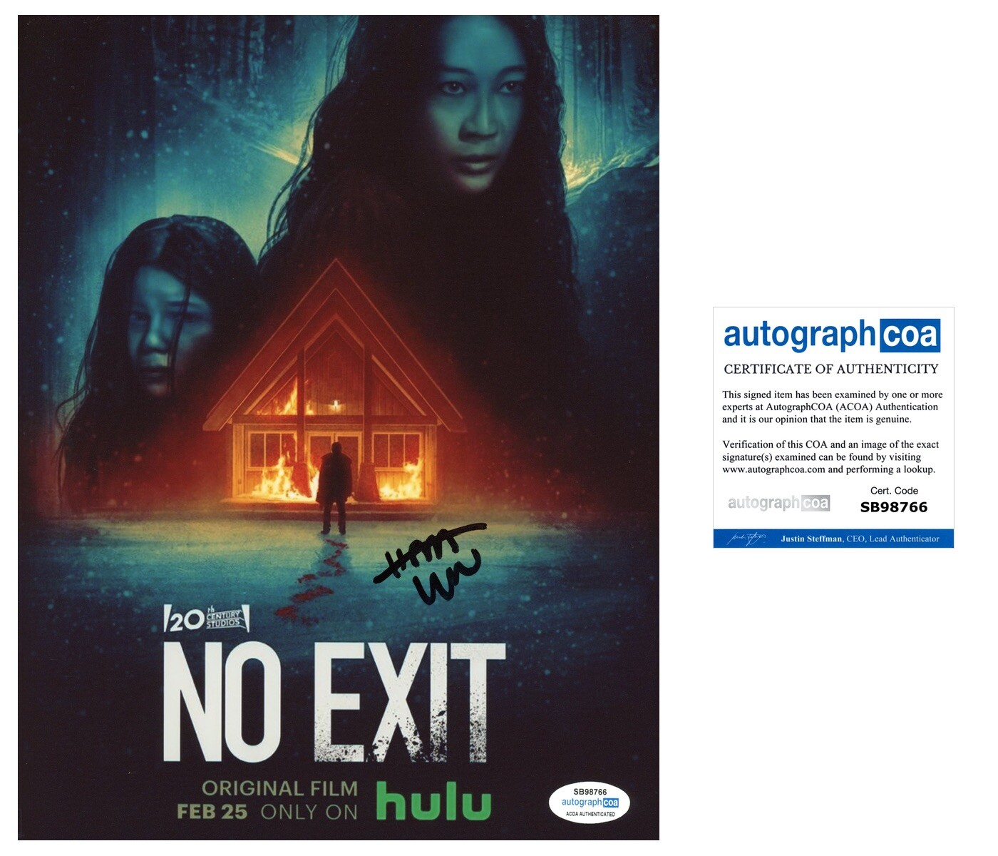 Havana Rose Liu ‘No Exit’ Signed Autographed 8×10 Photo ‘Darby’ ACOA Hulu