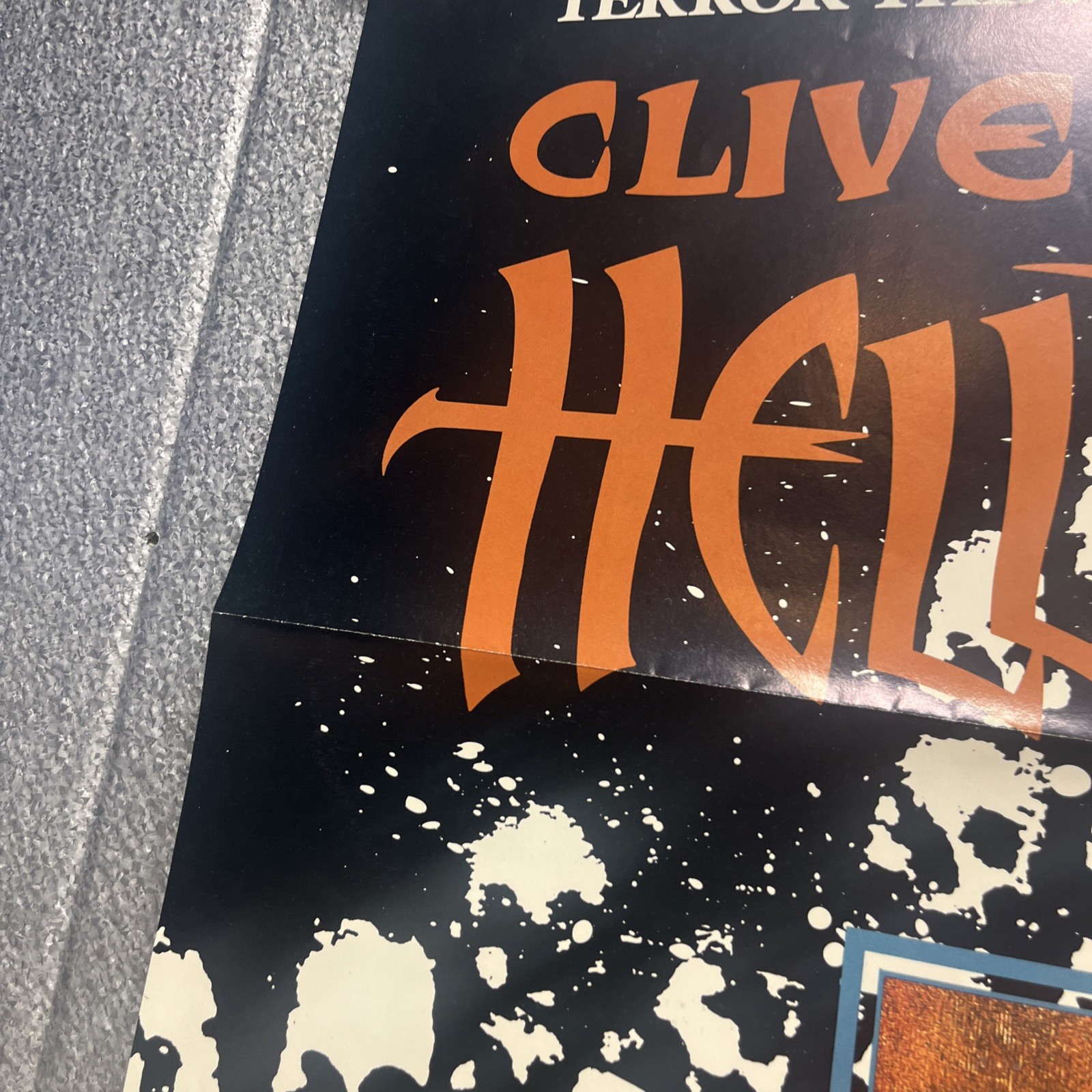 Clive Barker’s Hellraiser 1989 Poster Original 34in L X 22 In W